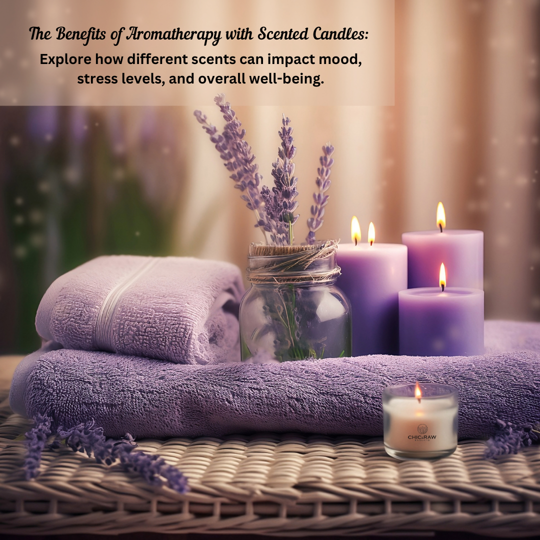 The Benefits of Aromatherapy with Scented Candles: Explore how different scents can impact mood, stress levels, and overall well-being.