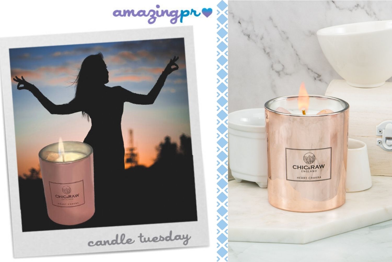 Our Rose Quartz Heart Chakra Candle Featured on The Amazing Blog!