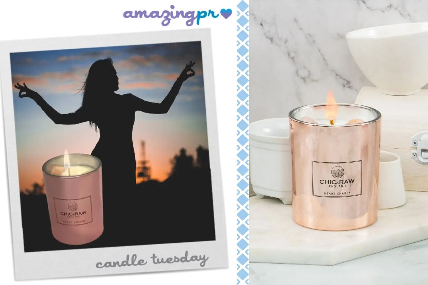 Our Rose Quartz Heart Chakra Candle Featured on The Amazing Blog! - Chic & Raw