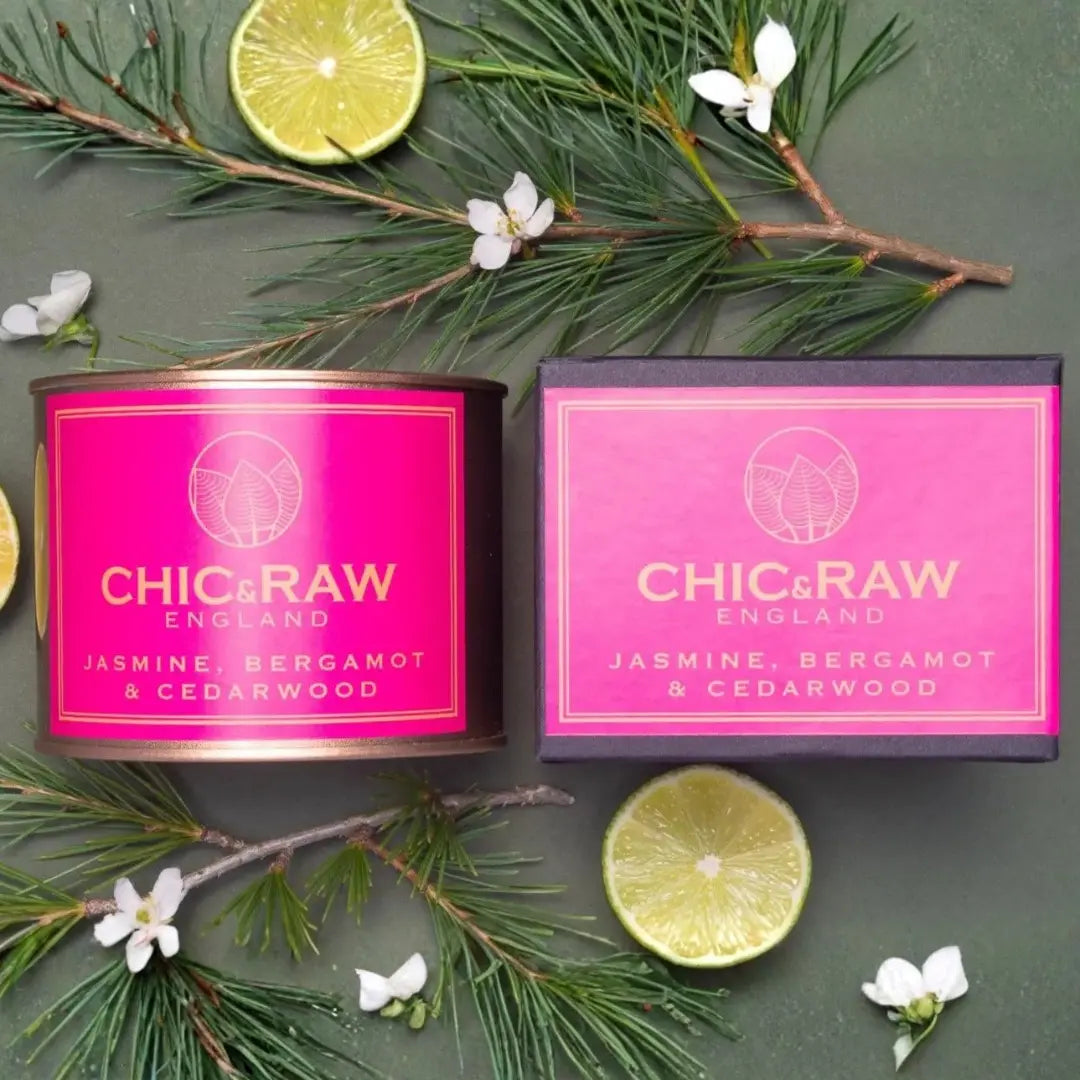 Jasmine, Bergamot & Cedarwood Candle Chic & Raw England